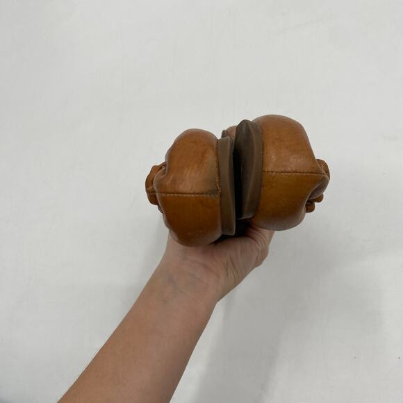 Tory burch brown leather round toe ballet flats - Picture 6 of 8